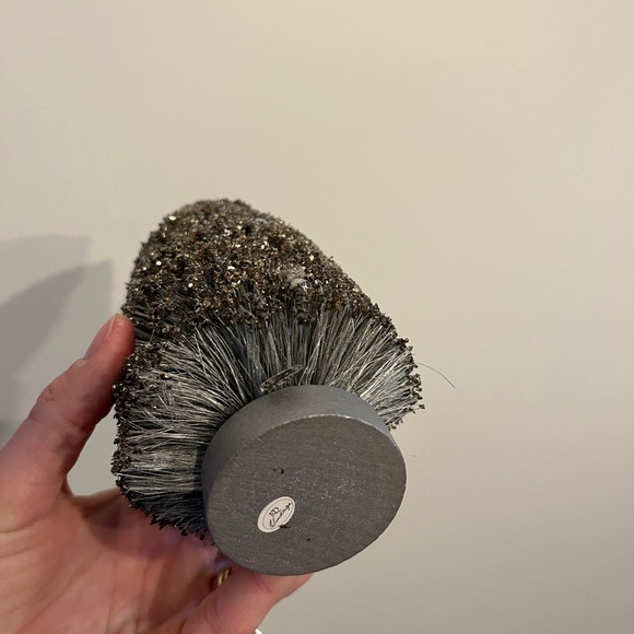 Vintage Silver Glitter Bottlebrush Tree Set of 3 - Picture 4 of 6